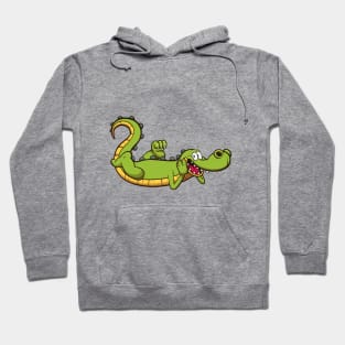 Cartoon Crocodile Hoodie